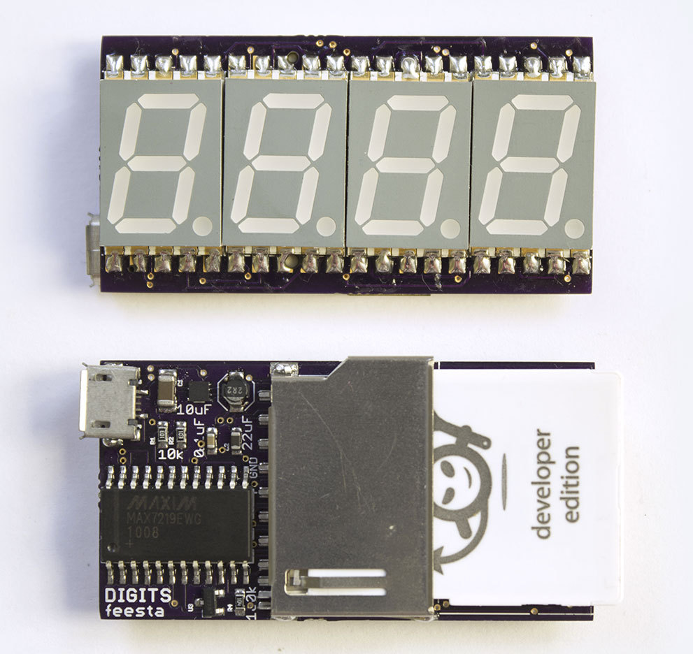 thumbnail of prototype of a wifi-connected 4 digit numeric display